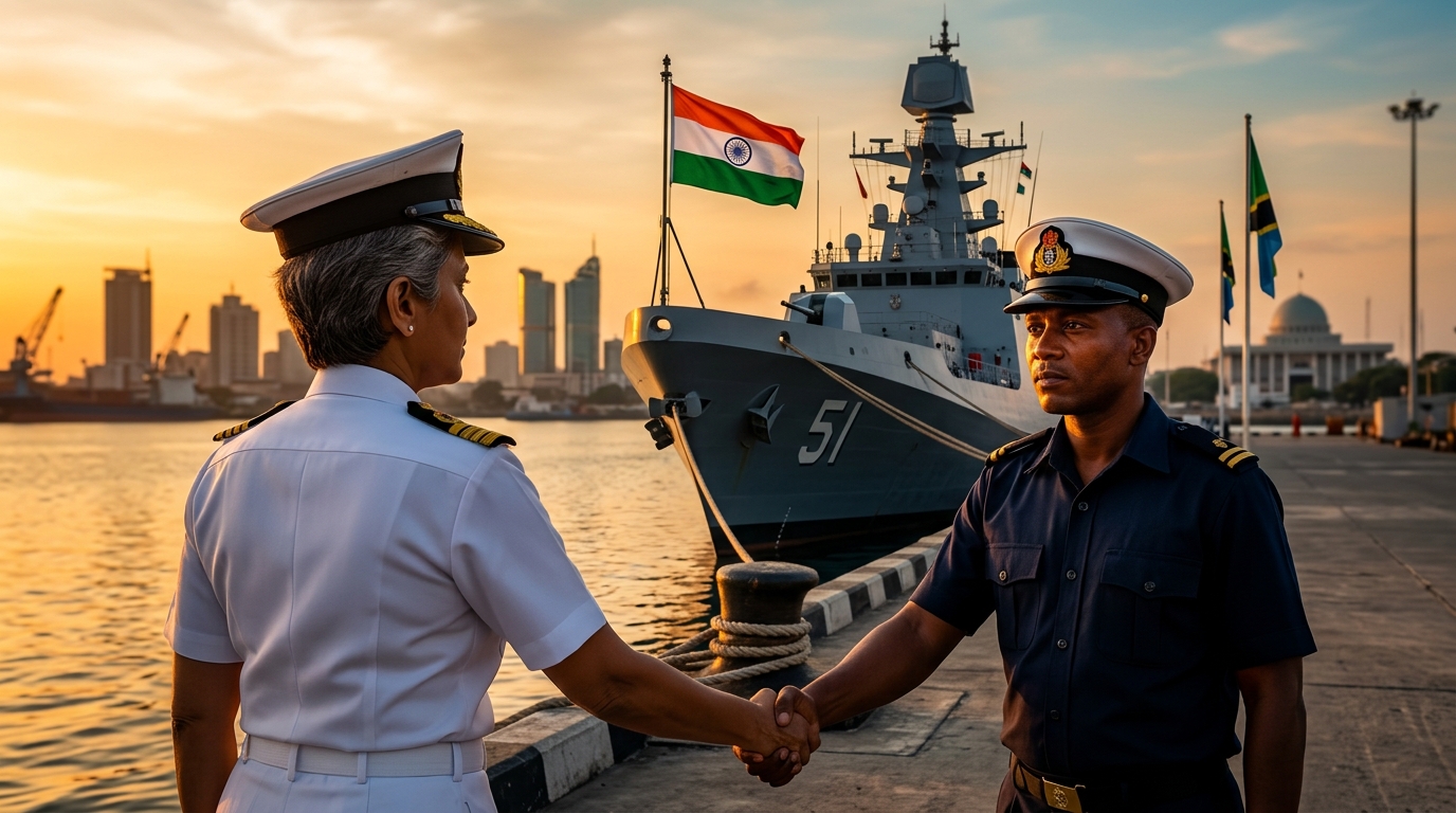 INS Trikand’s Port Call to Dar‑es‑Salaam Strengthens India‑Tanzania Maritime Ties under MAHASAGAR (2026)