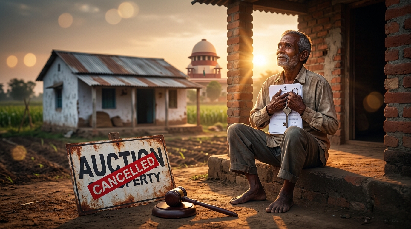 Supreme Court Clarifies SARFAESI Auction Rule: Incomplete Sale Lets Borrower Keep Property