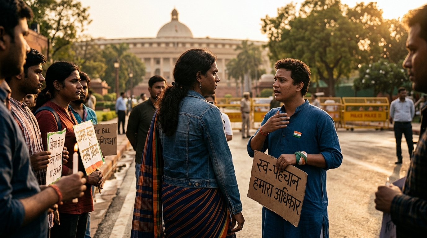 Transgender Persons (Protection of Rights) Amendment Bill, 2026 को स्व‑पहचान प्रावधानों पर विरोध का सामना